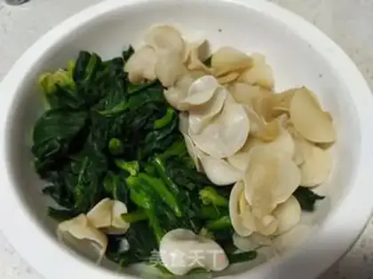 Make White jade, spinach step 6