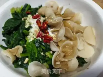 Make White jade, spinach step 9