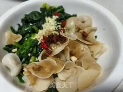 Make White jade, spinach step 10