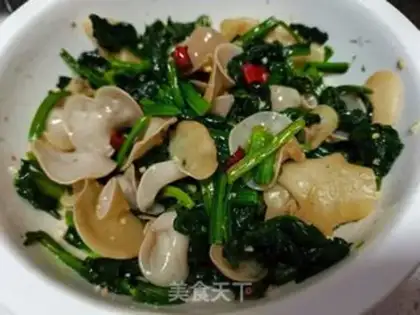 Make White jade, spinach step 11