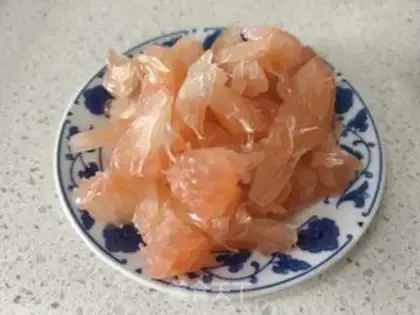 Make Rose grapefruit step 1